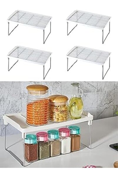 Yıldızan Msa Shop Lirazon 4 Pieces Shelf Organizer In-Cabinet Organizer 931845