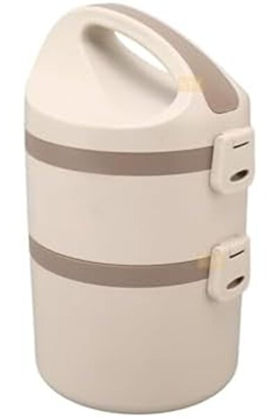 Yıldızan nry shop Bento 1800ml Lunchbox 2 Katlı 4-6 Saat Sıcak/Soğuk Termos Ö...