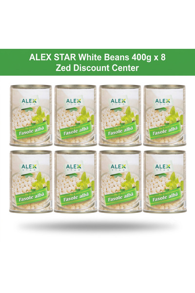 Alex Star Fasole albă 400g x 8