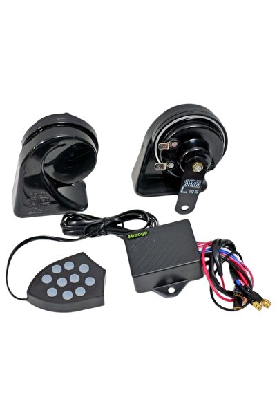 NYF Mrsogo 12V Elektronik Salyangoz Korna Siren 10 Ses (410Hz-150dB)