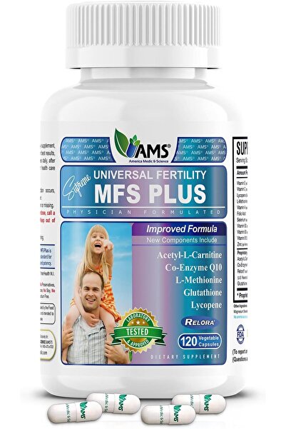 America Medic & Science MFS Plus Fertility Supplements for Men (120 Capsules)...