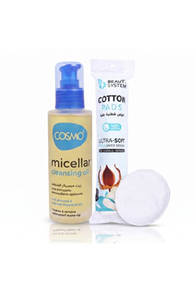 COSAMO Exclusive Online Micellar Oil Makeup Remover with Cotton Removes Water...