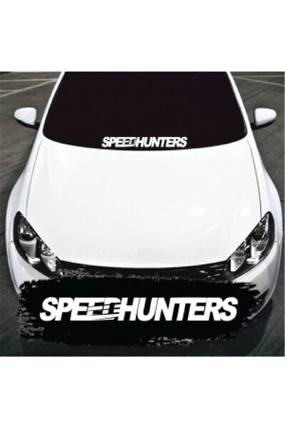 Amo-Stickers Стикер за предно стъкло SpeedHunters 70 см Тъмно сив