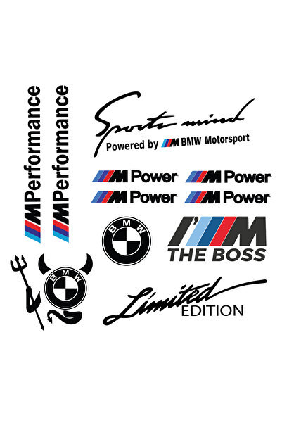 Amo-Stickers Κόκκινη Προώθηση Αυτοκόλλητων BMW