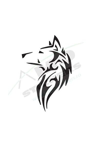 Amo-Stickers Sticker Lup 25cm Alb