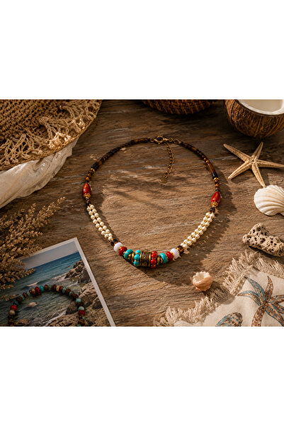 HER ŞEY NOTA www.herseynota.com Bohemian "Thalassa" Natural Stone and Bead De...