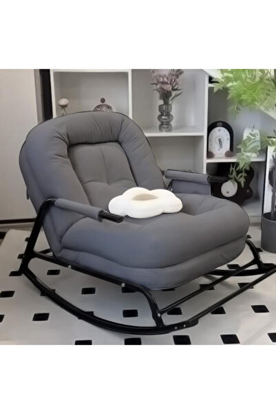 Diason Modern Overstuffed Rocking Chair with Padded Armrests, Cozy Single Sof...