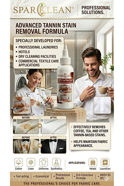 SPARKLEAN Coffee and Tea Stain Remover, Advanced Tannin Stain Removal Formula...