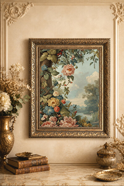TekTablo Vintage Framed Painting, Classic Antique Framed Painting Models