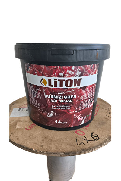 liton Kauçuklu Gres Kırmızı 14 kg Üretim Yılı 2026