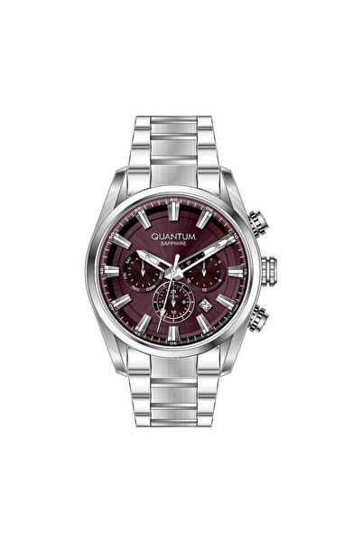 Quantum Adg1219.380 Quartz Steel Grey Sapphire Glass 10 Atm 40 mm Men's Wrist...