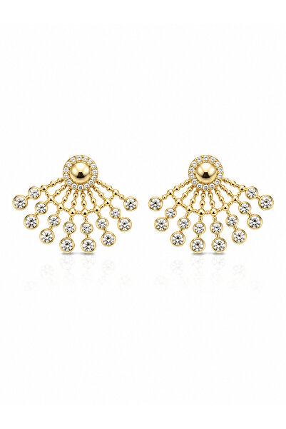 Angelovia Vintage Zircon Stone Steel Women's Earrings