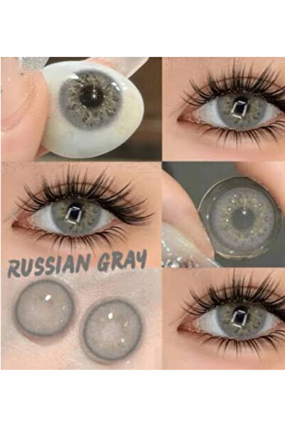 Satfinder RUSSIANGIRL GRAY BATMA YANMA YAPMAZ YUMUŞAK GÖZ LENSİ 12 AY KULLANI...