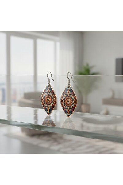 Erol Bakır New Series 843 Bijouterie Earrings 100% Handmade Copper
