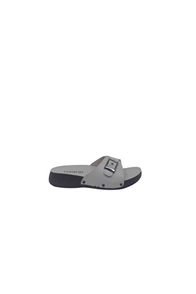 Zerhan 26951 Women's Cream Buckle Daily Use Slippers