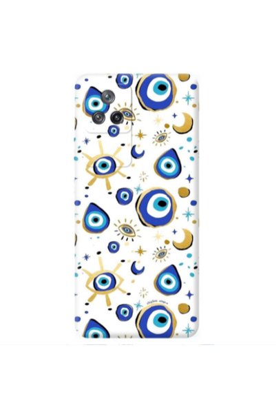 Other Xiaomi Poco F4 Gold evil eye beads Transparent Silicone TPU Θήκη