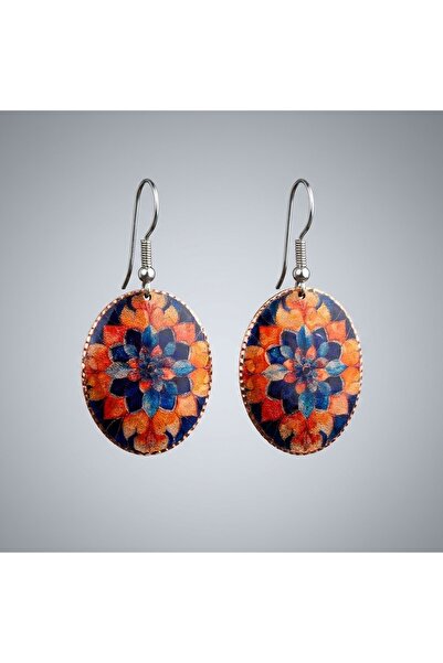 Erol Bakır New Series 588 Bijouterie Earrings 100% Handmade Copper