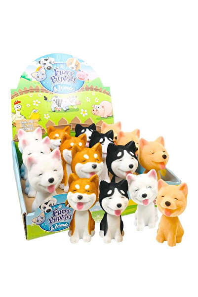 Trifox Figurina interactiva Furry Puppies, jucarie din vinil cu cap miscator,...