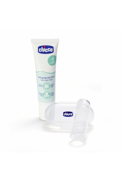 Chicco Set de igienă orală pentru bebeluși cu xilitol și mușețel - 4 luni+
