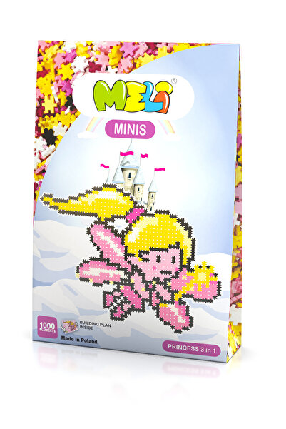 meli Set constructie creativa Minis Princess, Meli, 1000 piese, Plastic, Mult...