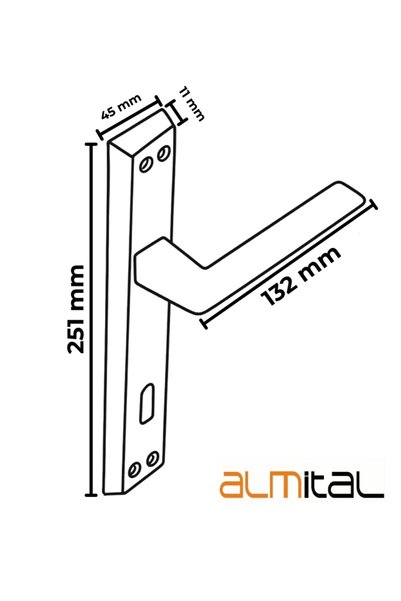 almital mobilya aksesuarları furniture accessories مقبض باب لوسو إينوكس المرآتي، مقبض باب غرفة فاخر