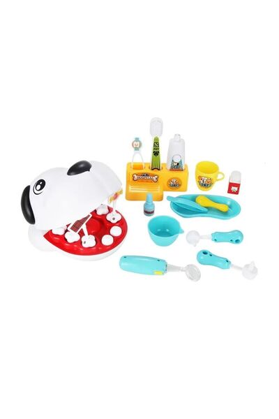 Toybox مجموعة ألعاب طبيب الأسنان للأطفال، 17 قطعة، لعبة طبيب بيطري للأطفال، م...
