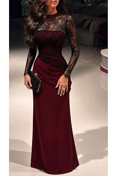 Bamah Evening & Prom Dress - Bordeaux - Bodycon