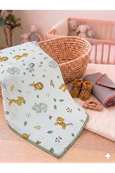 minnakya Newborn Baby Blanket Multi-Purpose 100*120 Muslin Cloth 100% Cotton ...