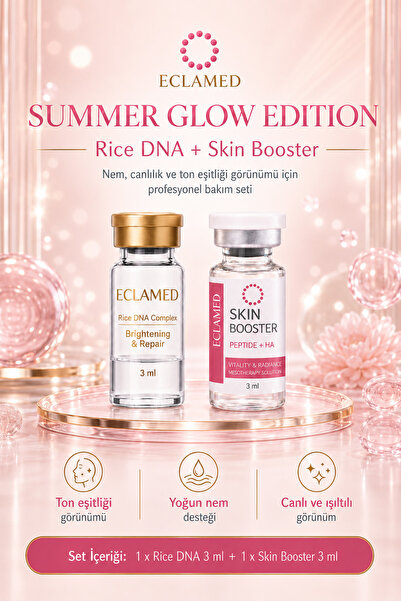 Eclamed Summer Glow Edition - Rice Dna + Skin Booster Skin Care Set |   Moist...