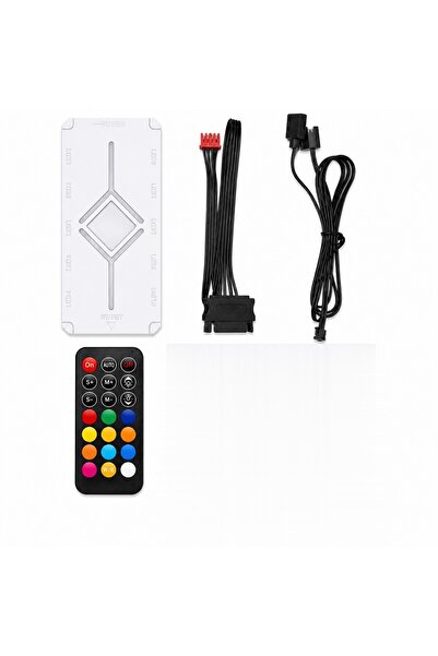 Skygo Argb Fan Ve Led Kontrolcü Hub Seti Uzaktan Kumandalı Beyaz ND2816W