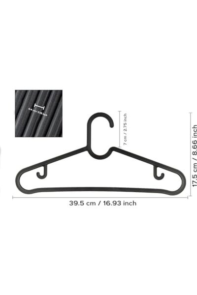 Yıldızan 3K_Store 20 Pieces of In-Closet Hangers for Clothes, Pants, Shirts, ...