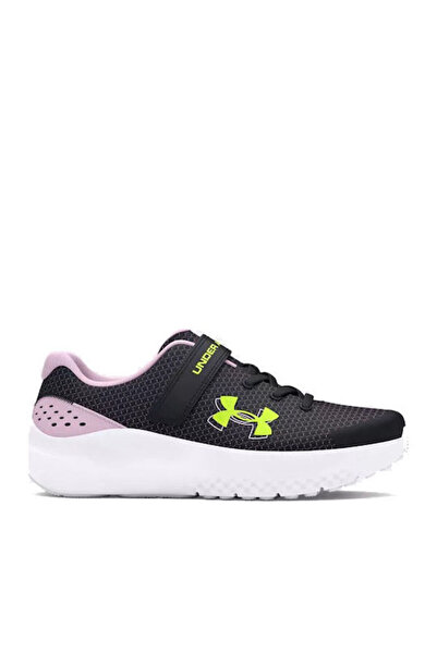 Under Armour Surge 4 Αθλητικά Παιδικά Παπούτσια Running με Σκρατς Μαύρα