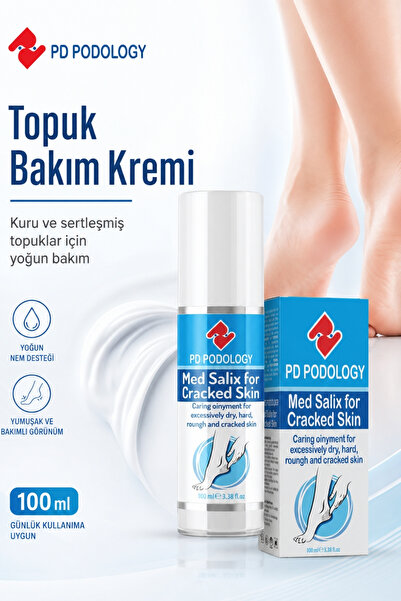 PD PODOLOGY Med Salix Kuru ve Sertleşmiş Topuk Görünümü İçin Ayak-Çatlak Bakı...