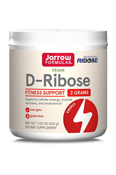 Jarrow Formulas D-Ribose Pulbere 2000mg 200g Secom,