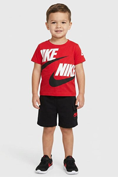 Nike Toddlers Boy 2 Pieces Brand Logo Top And Shorts Set, Multicolor