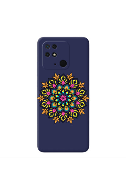 Other Xiaomi Redmi 10C Mandala D6 Dark blue Colored Silicone TPU Θήκη