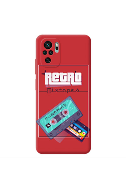 Other Xiaomi Redmi Note 10S Mixtapes Red Colored Silicone TPU Θήκη