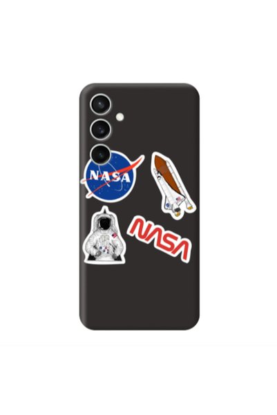 Other Samsung S24 FE Nasa Black Colored Silicone TPU Θήκη