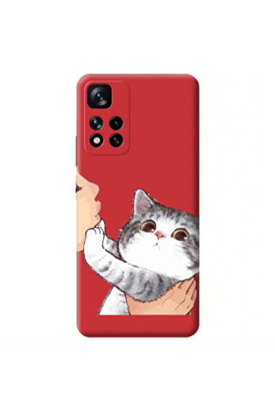 Other Xiaomi Redmi Note 11 Pro 5G No Kiss Red Colored Silicone TPU Θήκη