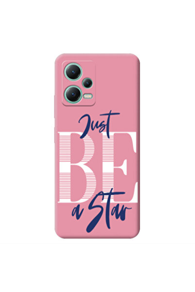 Other Xiaomi Redmi Note 12 Pro 5G Just Be a Star Pink Colored Silicone TPU Θήκη