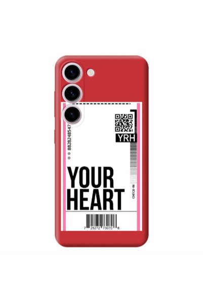 Other Samsung S23 Plus Your Heart YRH Red Colored Silicone TPU Θήκη