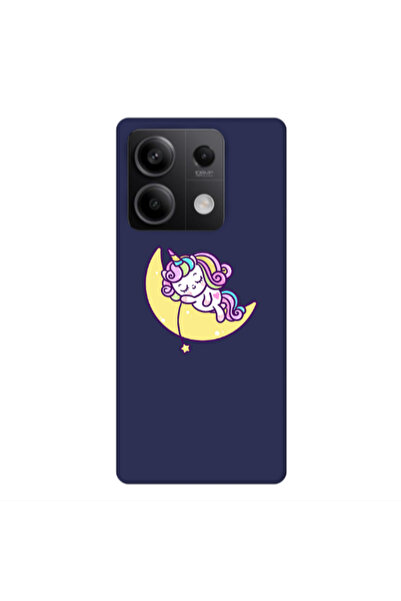 Other Xiaomi Redmi Note 13Pro 5G Sleeping horse Dark blue Colored Silicone TP...