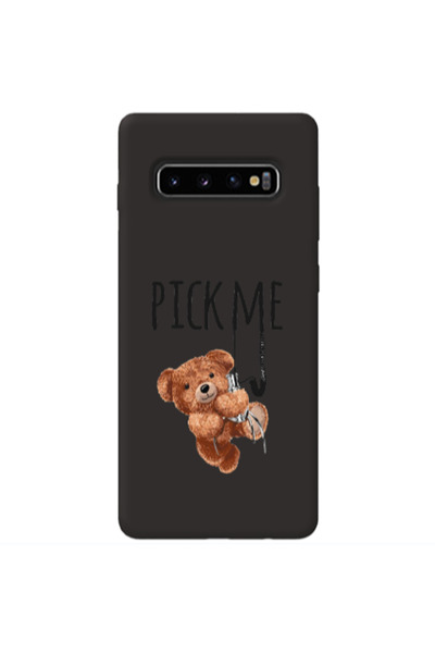 Other Samsung S10 Pick me Black Colored Silicone TPU Θήκη