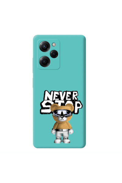 Other Xiaomi Poco X5 Pro Never stop Turquoise Colored Silicone TPU Θήκη
