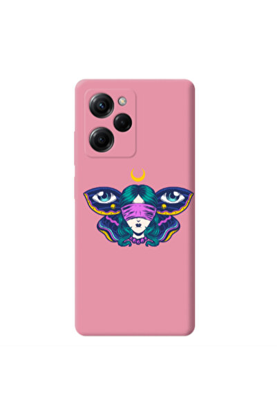 Other Xiaomi Poco X5 Pro Eye in my ear Pink Colored Silicone TPU Θήκη