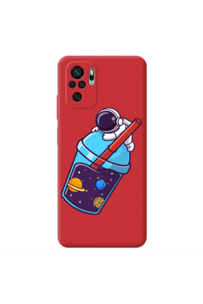 Other Xiaomi Redmi Note 10S Longing in space Red Colored Silicone TPU Θήκη