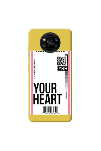 Other Xiaomi Poco X3 /X3 Pro Your Heart YRH Yellow Colored Silicone TPU Θήκη