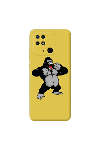 Other Xiaomi Redmi 10C Angry Gorilla2 Yellow Colored Silicone TPU Θήκη