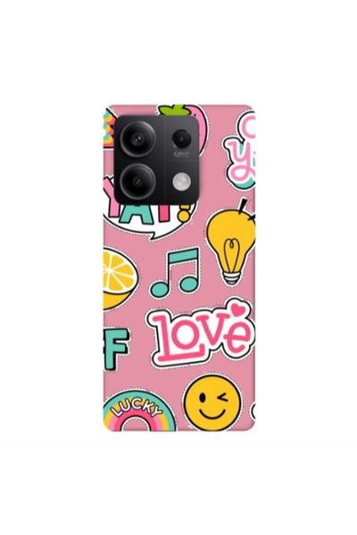 Other Xiaomi Redmi Note 13 5G Cute desing Pink Colored Silicone TPU Θήκη
