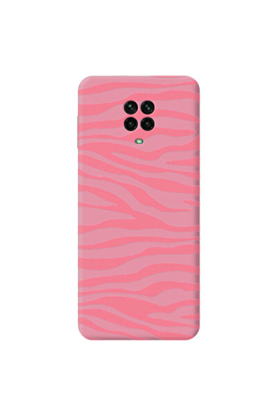 Other Xiaomi Redmi Note 9 Pro Pink Zebra Pink Colored Silicone TPU Θήκη